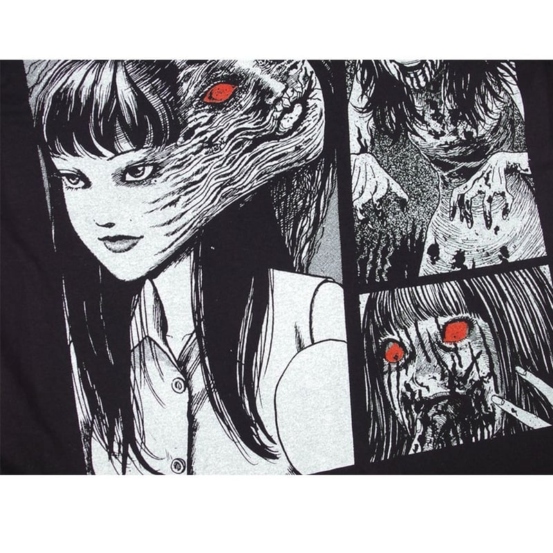 富江 伊藤潤二 コレクション Tシャツ 半袖 JUNJI ITO ブラック Lサイズ