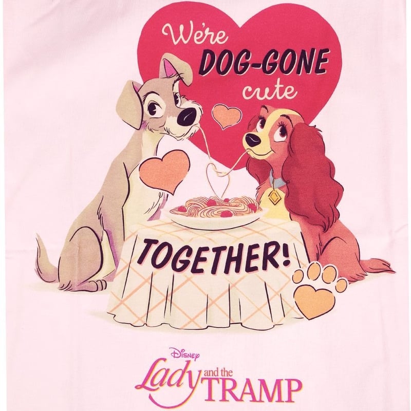 わんわん物語 Tシャツ レディ トランプ 半袖 Lady and Tramp