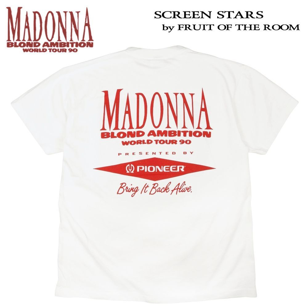 MADONNA マドンナ Tシャツ ホワイト Lサイズ バンドT blond ambition