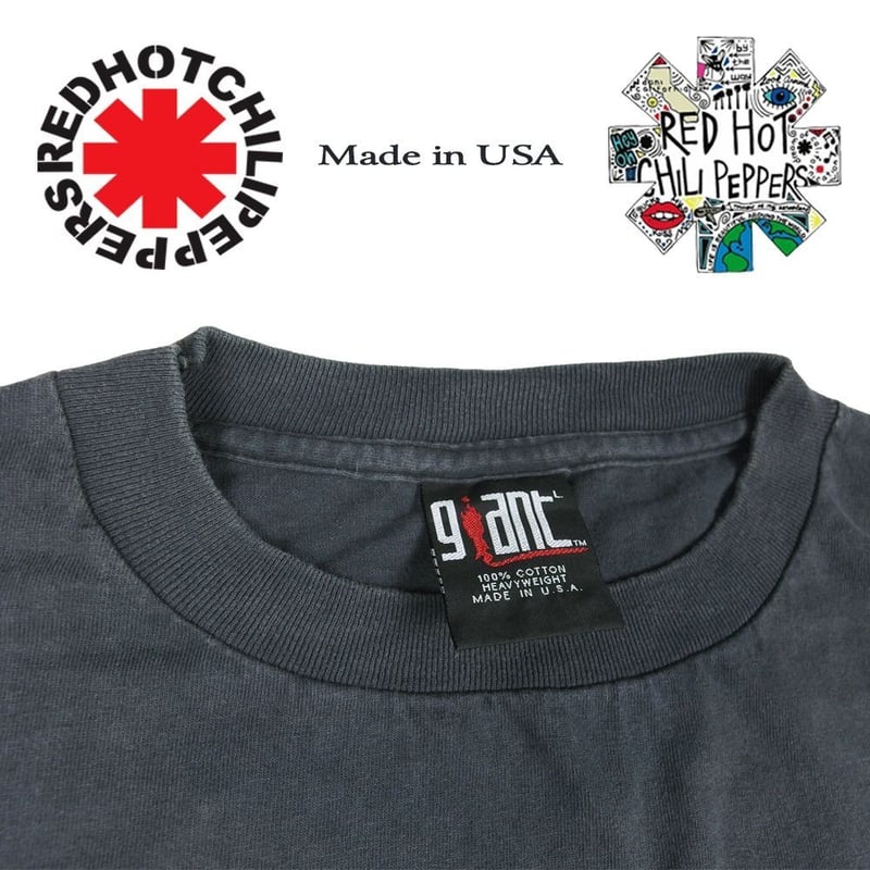 RED HOT CHILIPEPPERS レッドホットチリペッパーズ Tシャツ USA ブラッ
