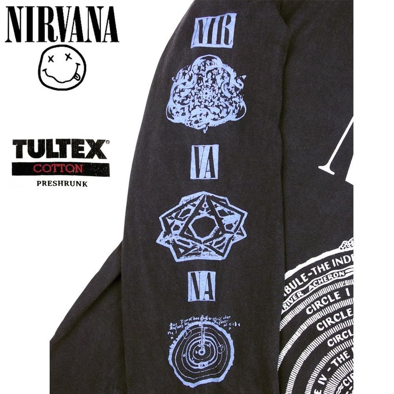 NIRVANA ニルバーナ ロンT 長袖 Tシャツ TULTEX製 ブラック