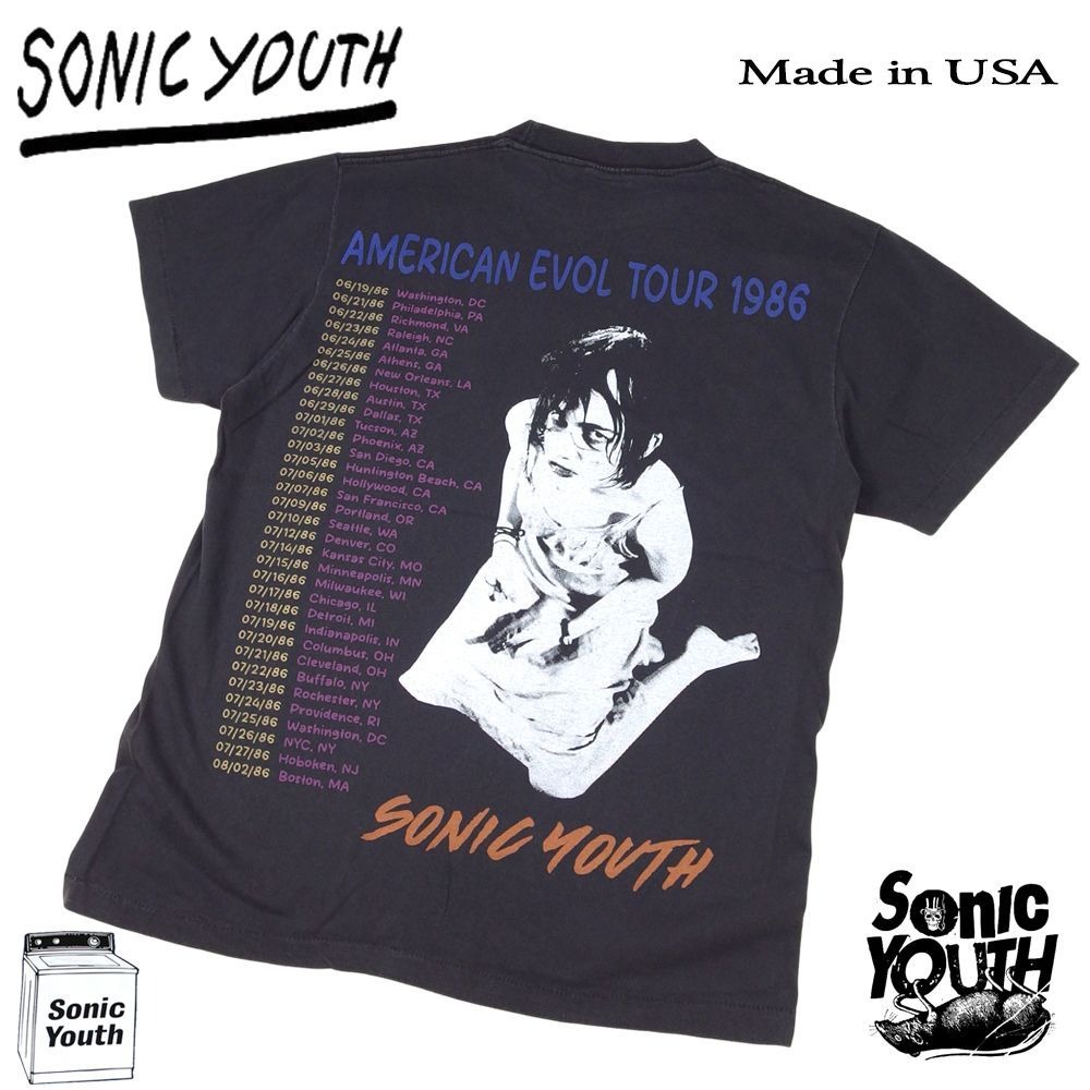 レア 00s ソニックユース Sonic Youth EVOL Tシャツ 黒 L original