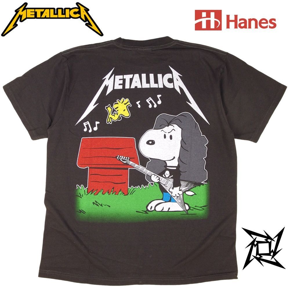 METALLICA メタリカ Tシャツ Hanes製 チャコール ヘヴィメタ ヘビメタ