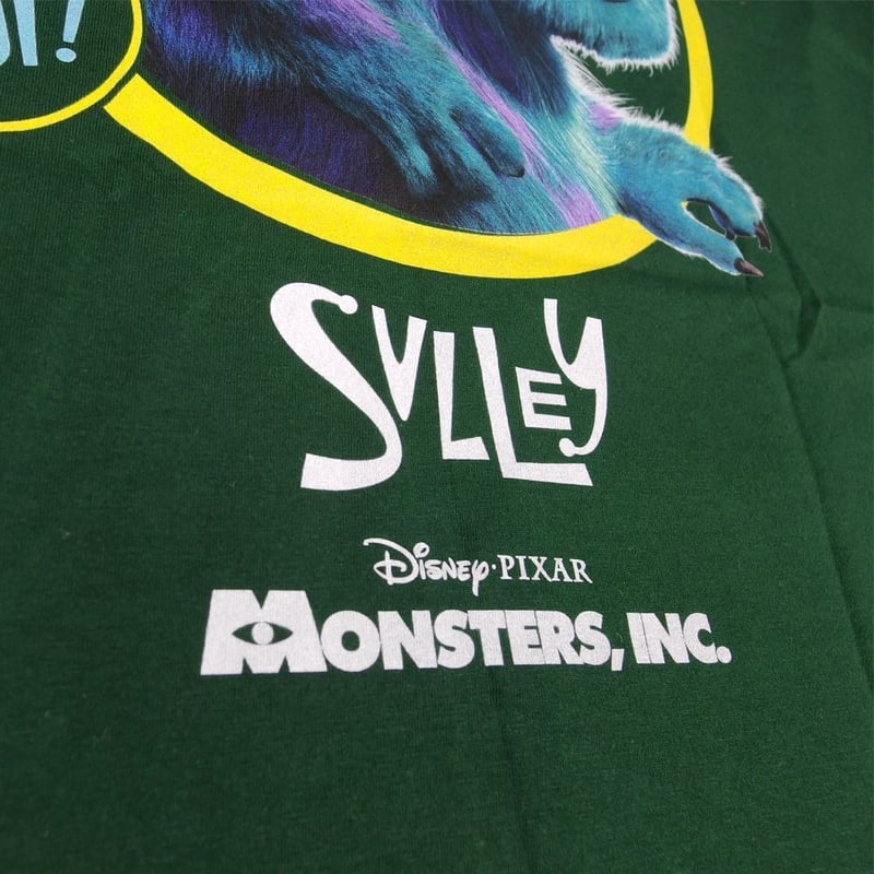 モンスターズインク Monsters Inc Tシャツ グリーン サリー マイク