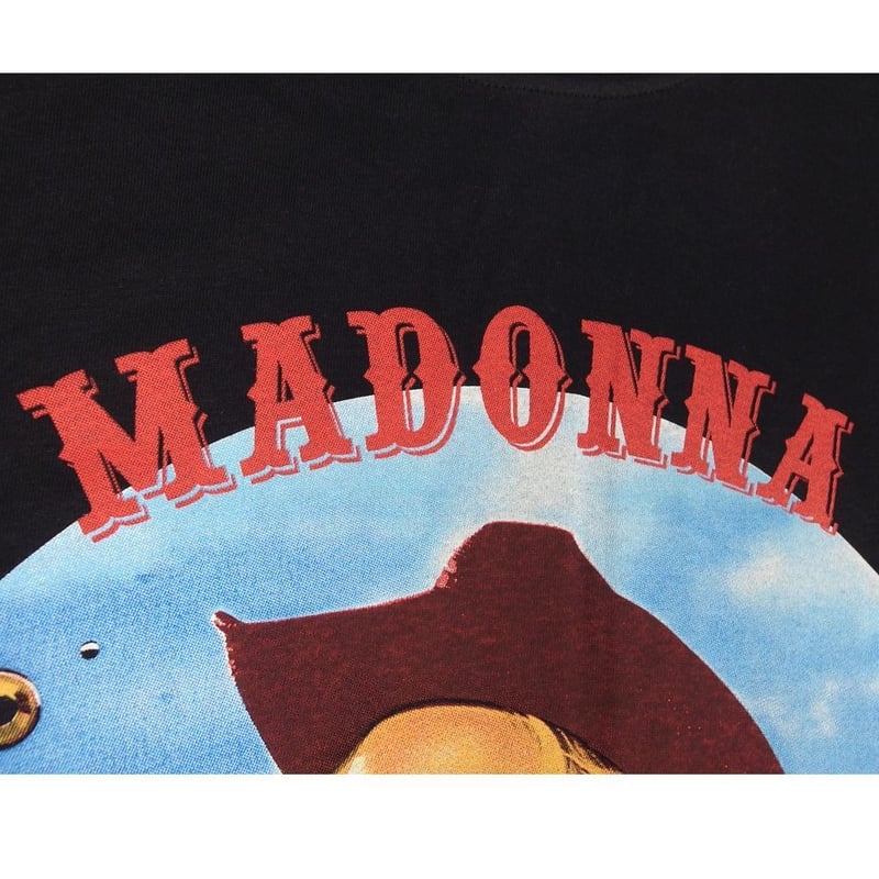 MADONNA マドンナ Tシャツ GILDAN製 ブラック Lサイズ バンドT MUSIC