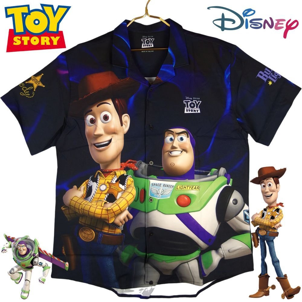 TOY STORY トイストーリー アロハシャツ ハワイアンシャツ 開襟シャツ