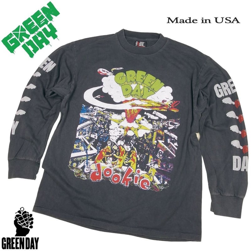 GREEN DAY グリーンデイ ロンT 長袖 Tシャツ ブラック Lサイズ dookie l