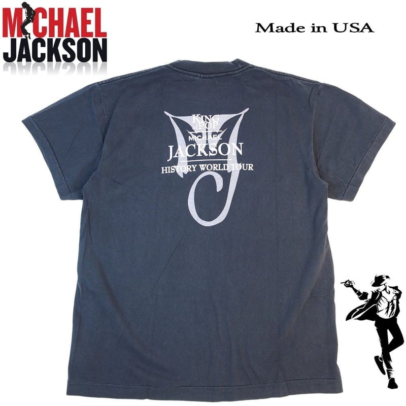 MICHAEL JACKSON マイケルジャクソン Tシャツ USA製 半袖 ブラック L