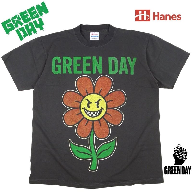 GREEN DAY グリーンデイ Tシャツ チャコール 半袖 ロックT バンドT