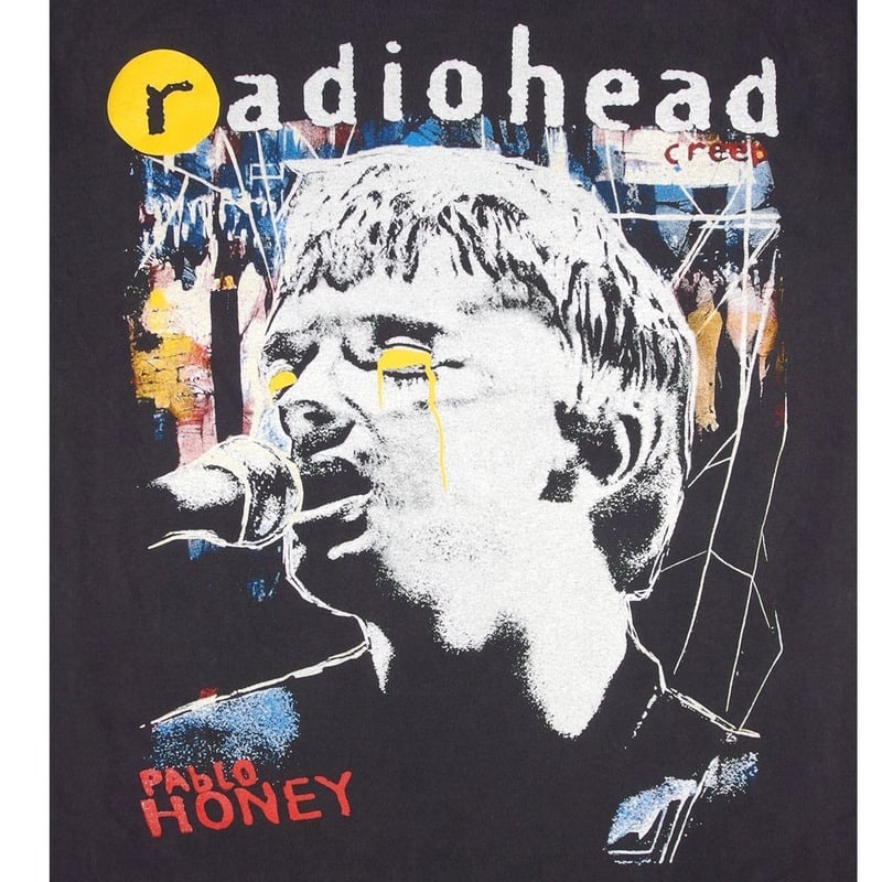 radiohead レディオヘッド ロンT 長袖 Tシャツ ブラック Lサイズ Made