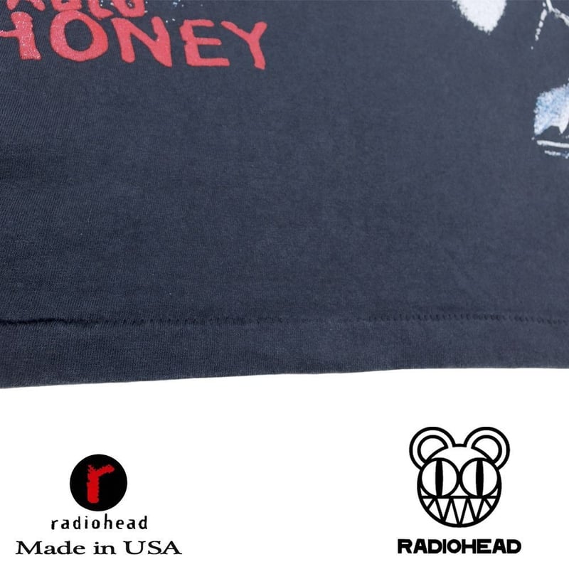 radiohead レディオヘッド ロンT 長袖 Tシャツ ブラック Lサイズ Made