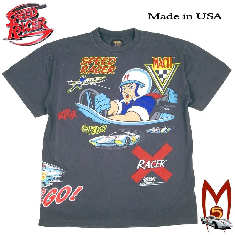 SPEED RACER スピードレーサー Tシャツ マッハGOGO 1967 チャコール Lサ