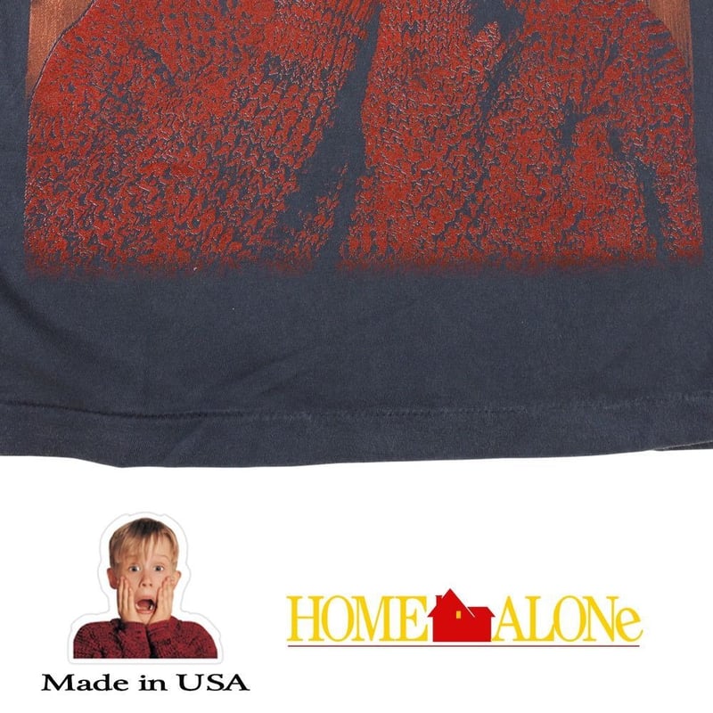 HOME ALONE ホームアローン Tシャツ 1990年 ムービー USA製 ブラック L