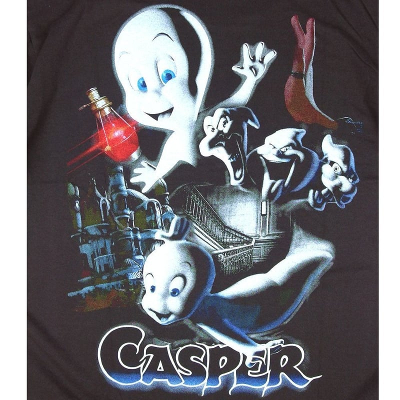 CASPER キャスパー Tシャツ チャコール Lサイズ アニメ お化け
