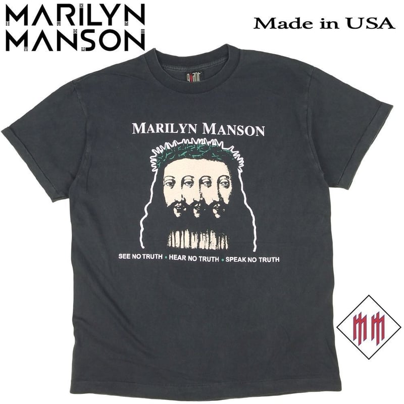 MARILYN MANSON マリリンマンソン Tシャツ ブラック Lサイズ USA製