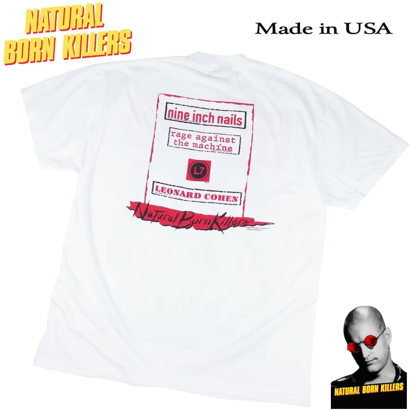 ナチュラルボーンキラーズ 1994年 ムービー Tシャツ USA製 ホワイト