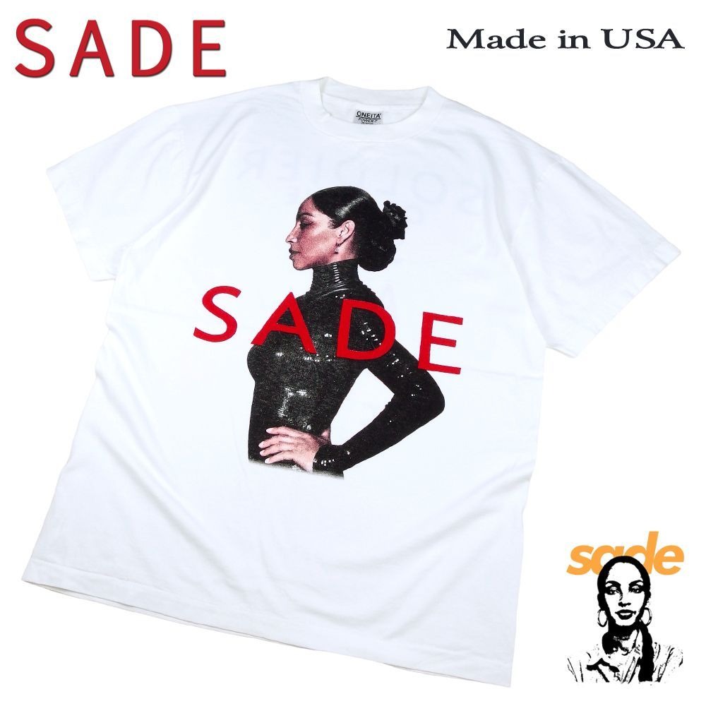 SADE シャーデー Tシャツ USA製 半袖 ホワイト L サイズ バンドT