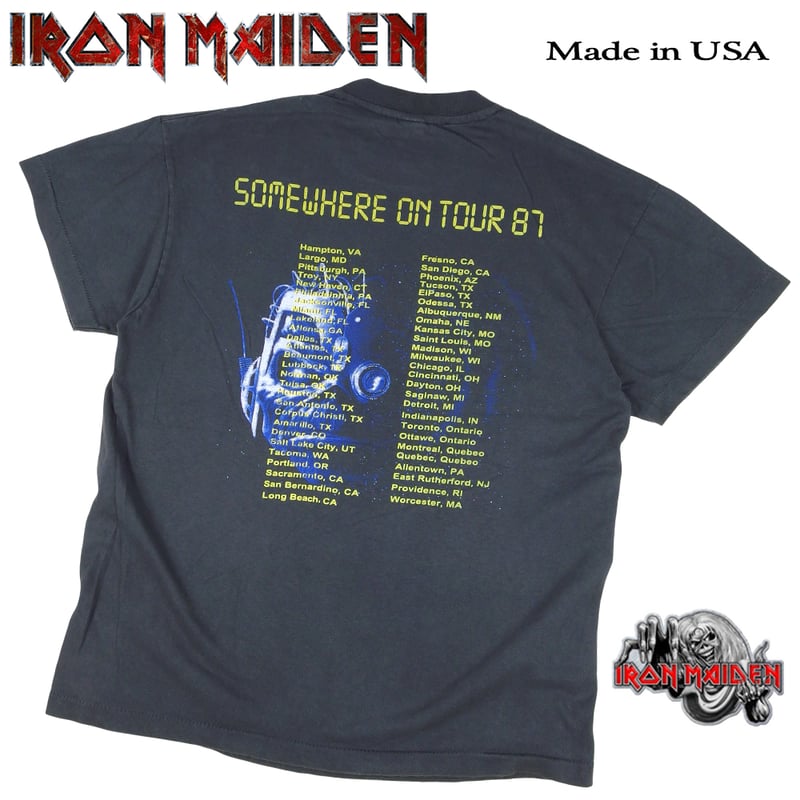 IRON MAIDEN アイアンメイデン Tシャツ 半袖 ブラック Lサイズ ヘヴィ