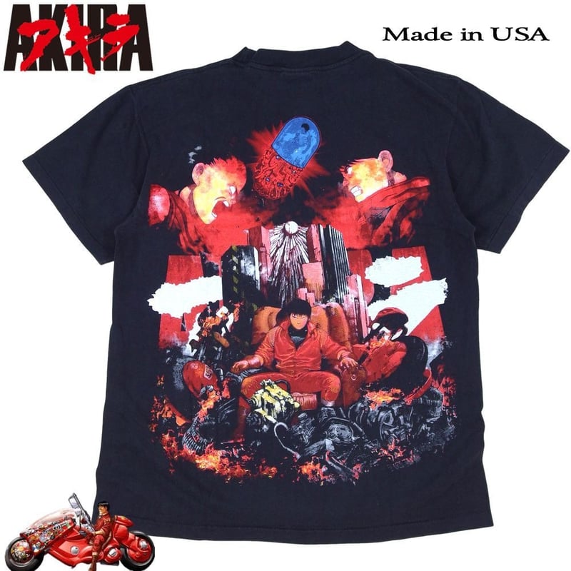 AKIRA アキラ アニメ Tシャツ USA製 ブラック Lサイズ 半袖 メンズ