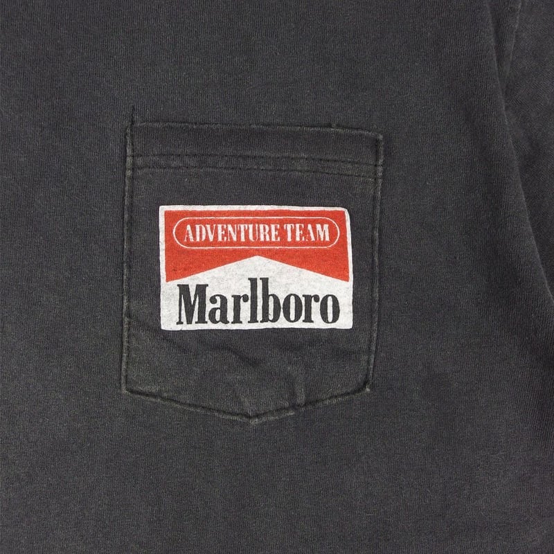 マールボロ Tシャツ ブラック ポケ付き Snake Pass スネークパス