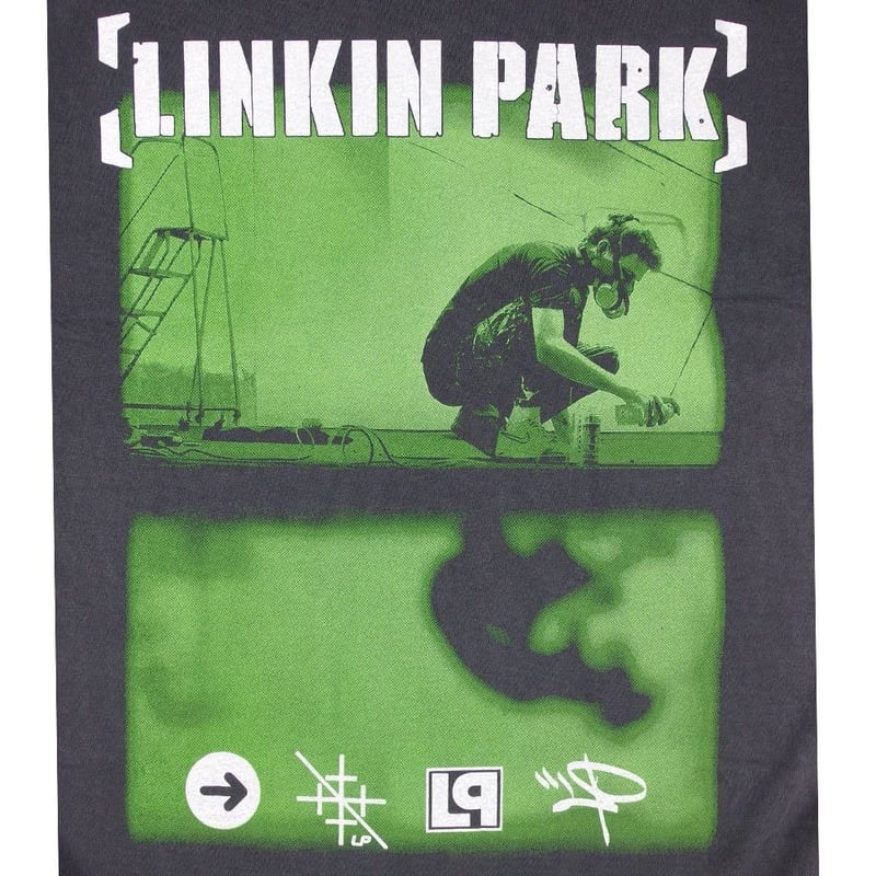 LINKIN PARK リンキンパーク Tシャツ アニメ USA製 ブラック バンドT ME