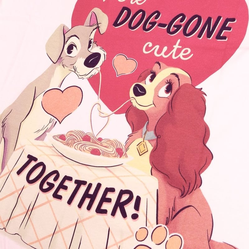 わんわん物語 Tシャツ レディ トランプ 半袖 Lady and Tramp かわいい