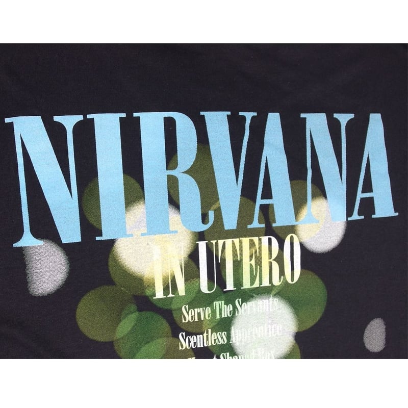 NIRVANA ニルバーナ Tシャツ IN UTERO ブラック ニルヴァーナ バンドT