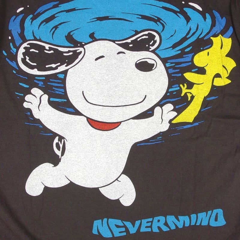 【サイズＬ】NIRVANA 　スヌーピー　Tシャツ 　Hanesボディ サイズL】NIRVANA スヌーピー Tシャツ Hanesボディ - メルカリ