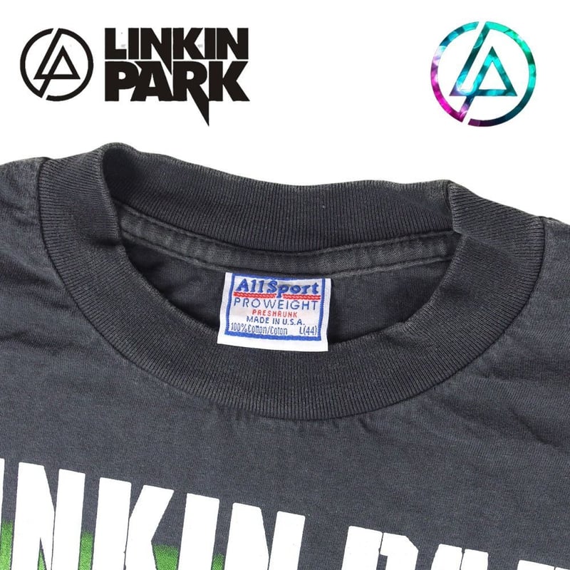 LINKIN PARK リンキンパーク Tシャツ アニメ USA製 ブラック バンドT ME