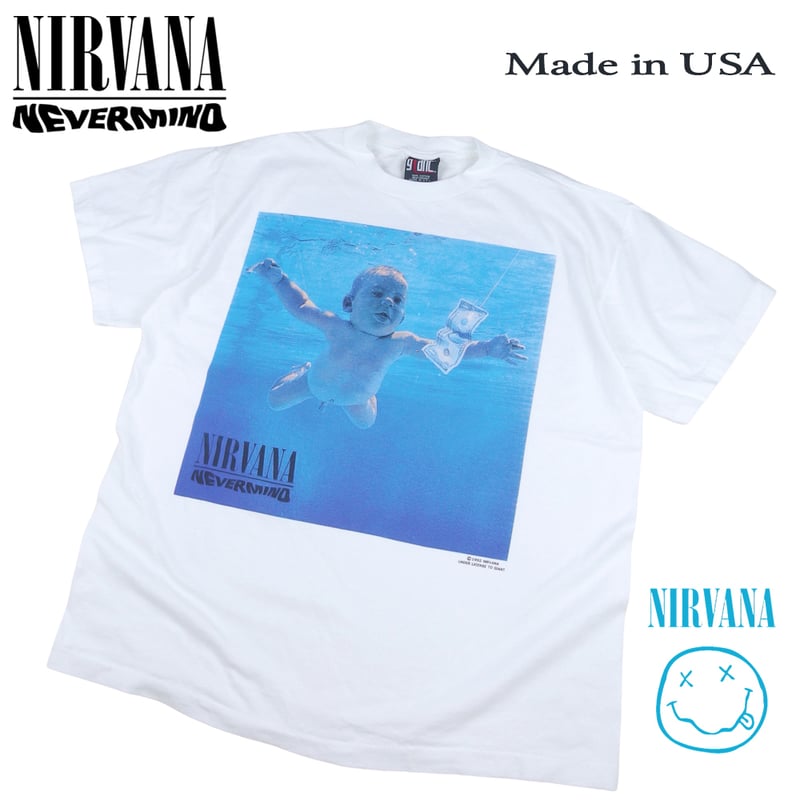 NIRVANA ニルヴァーナ Tシャツ USA製 ホワイト 白T ニルバーナ
