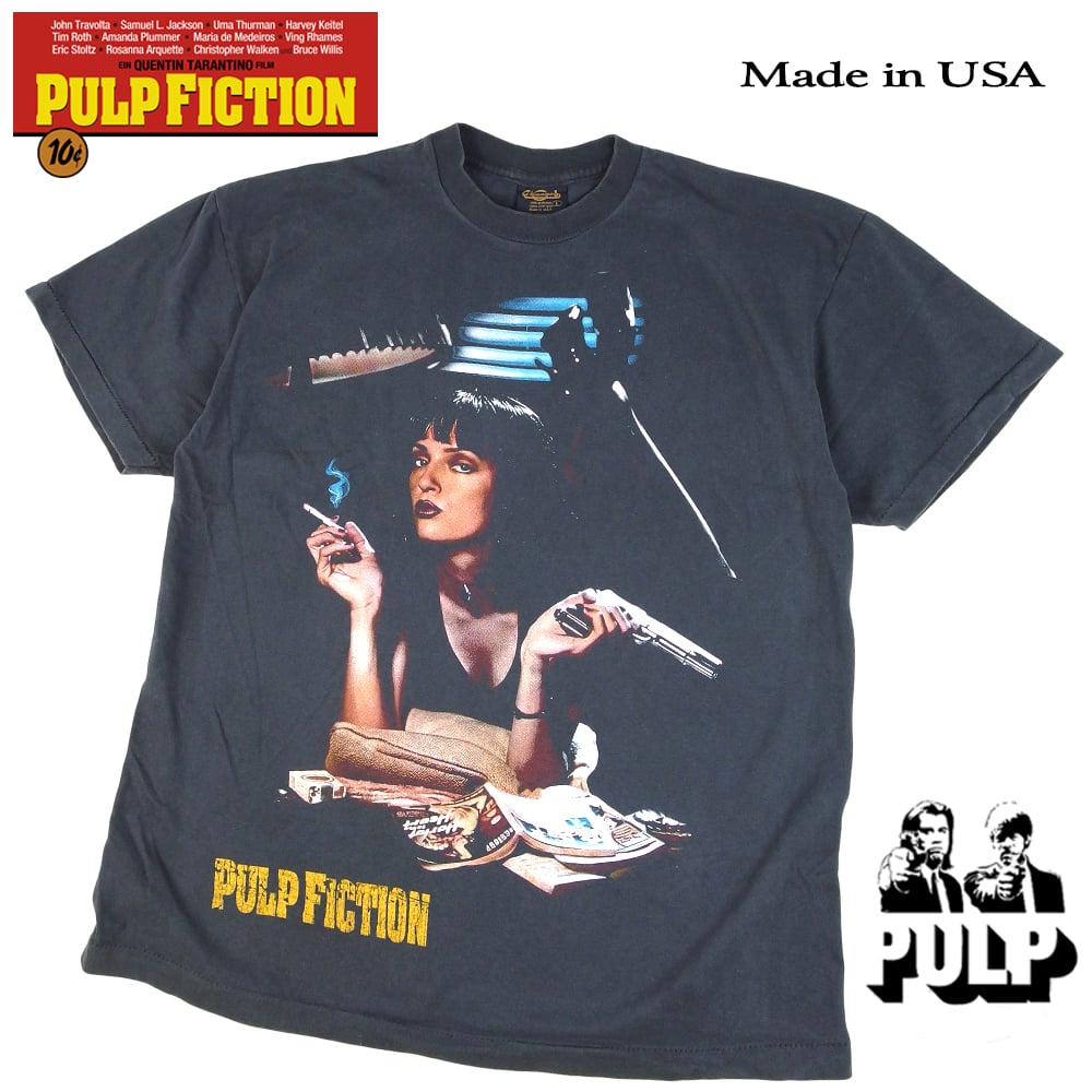 90sパルプフィクション ビンテージ映画Tシャツ タランティーノ レザボア PULP FICTION パルプフィクション 1994年 アメリカ ムービー Tシャツ