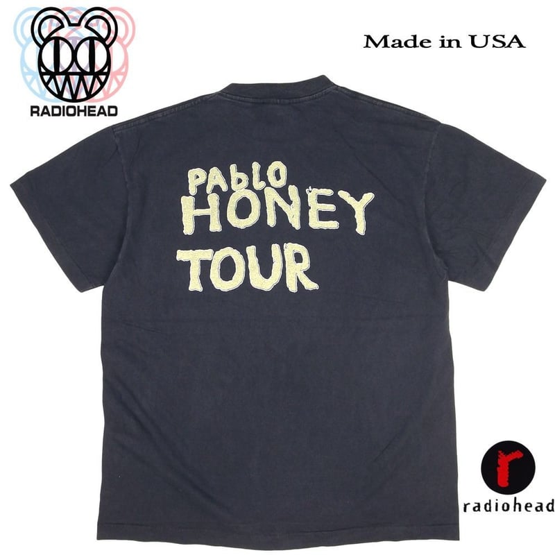 radiohead レディオヘッド Tシャツ USA製 ブラック Lサイズ Made in U