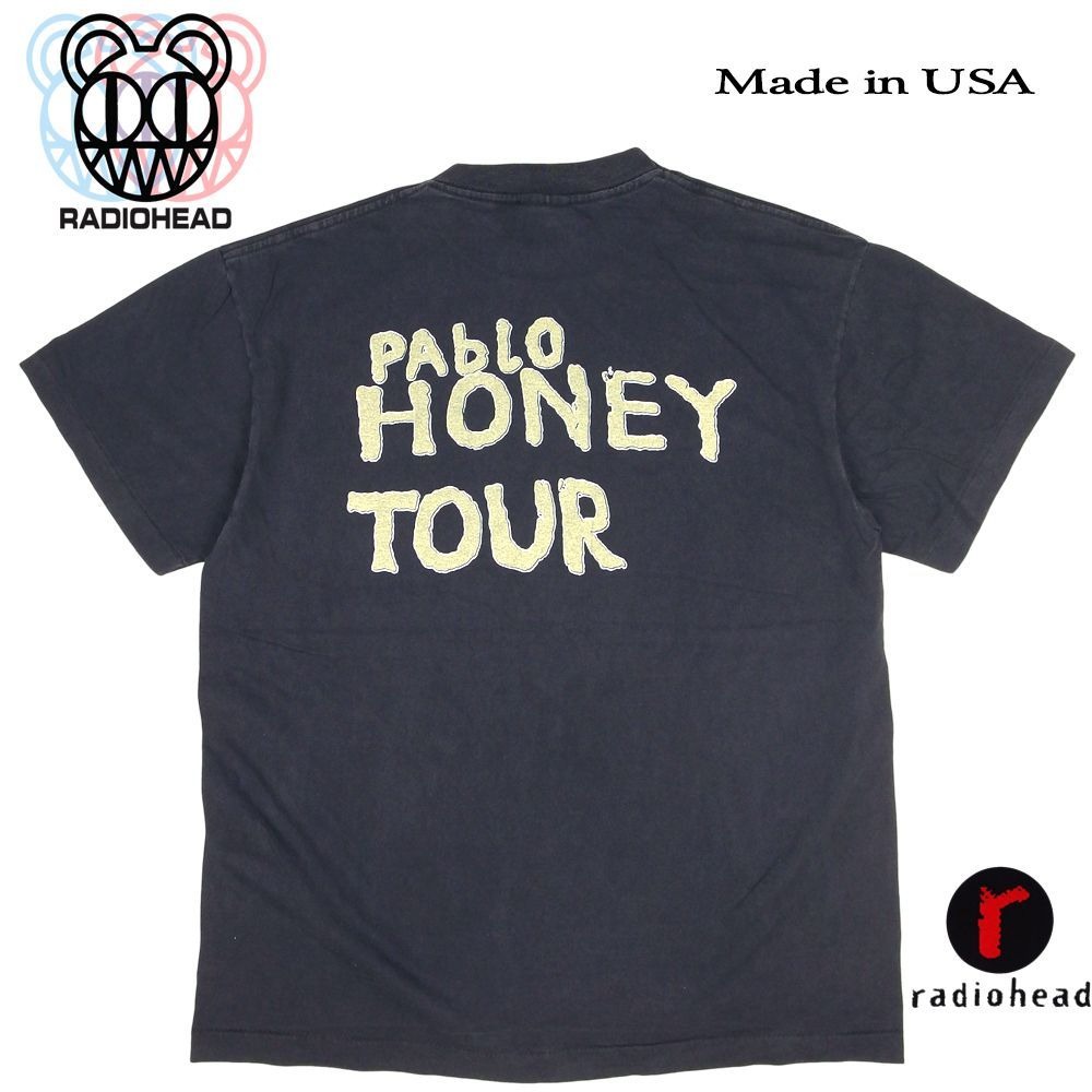 radiohead レディオヘッド Tシャツ USA製 ブラック Lサイズ Made in U