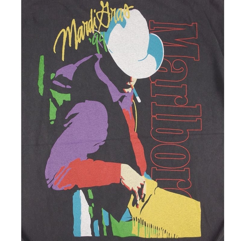 Marlboro マールボロ Tシャツ ブラック ポケ付き cowboy Mardi Gras