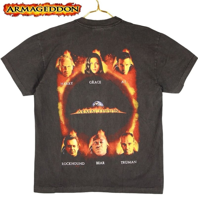 アルマゲドン Tシャツ 半袖 映画T ブラック Lサイズ 1998年 ARMAGEDDON