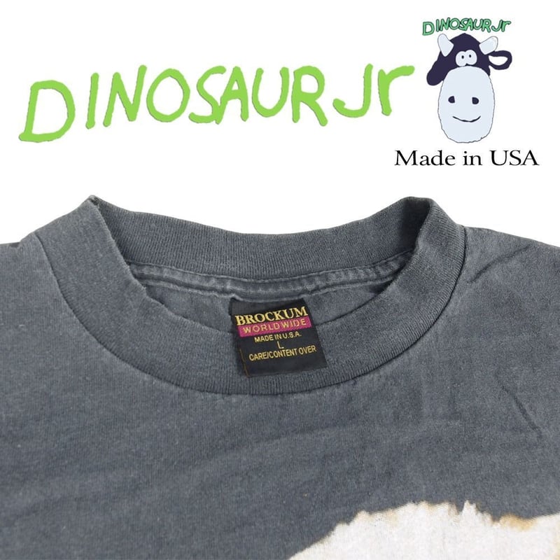 Dinosaur Jr ダイナソージュニア Tシャツ ブルドッグ USA チャコール