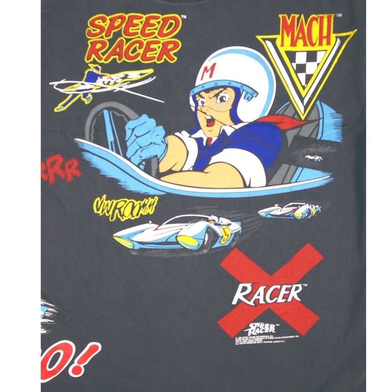 TULTEX Speed Racer マッハGoGoGo Tシャツ XL アメ製 SPEED RACER スピードレーサー Tシャツ マッハGOGO 1967 チャコール Lサ
