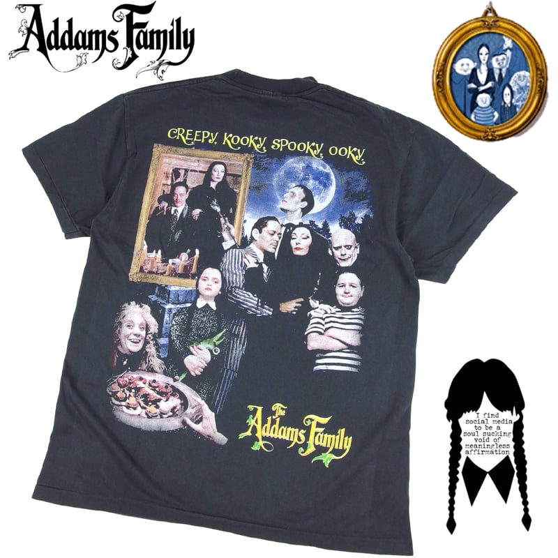ADDAMS FAMILY アダムスファミリー Tシャツ アダムス ウェンズデー