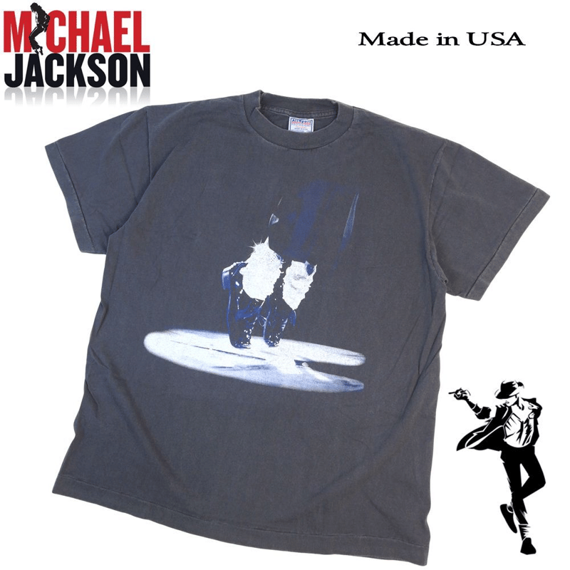 み*や様 Michael Jackson ヴィンテージ Tシャツ USA製 MICHAEL JACKSON マイケルジャクソン Tシャツ USA製 半袖 ブラック L