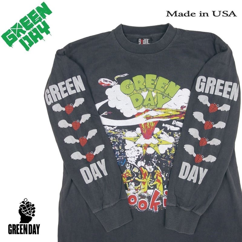 GREEN DAY グリーンデイ ロンT 長袖 Tシャツ ブラック Lサイズ dookie l