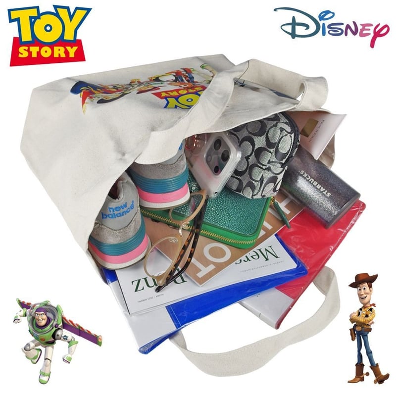 TOY STORY トイストーリー トートバッグ ナチュラル キャンバス