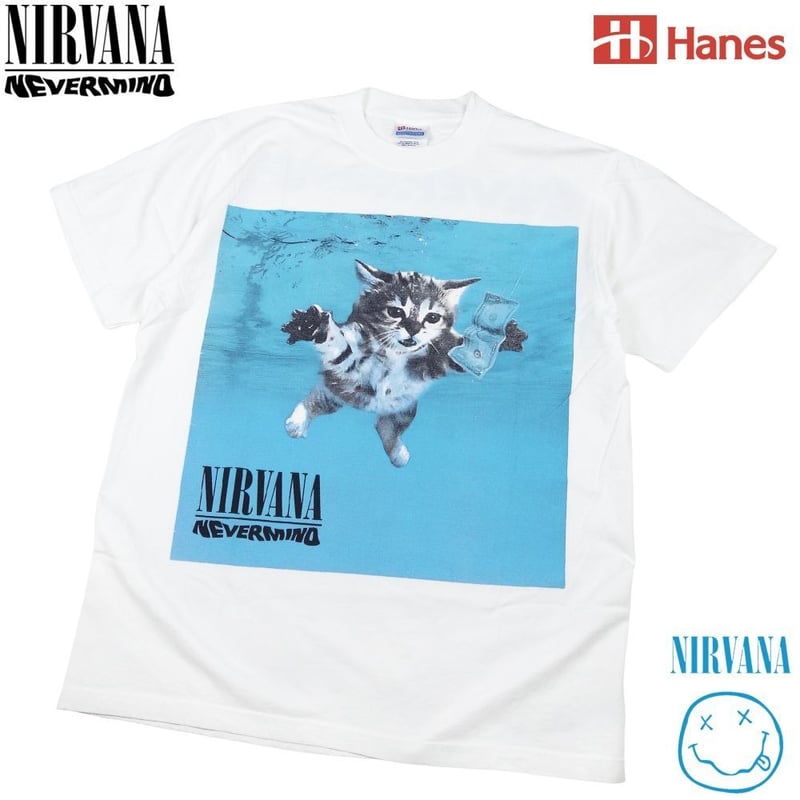 NIRVANA ニルヴァーナ Tシャツ Hanes製 ホワイト Lサイズ ニルバーナ
