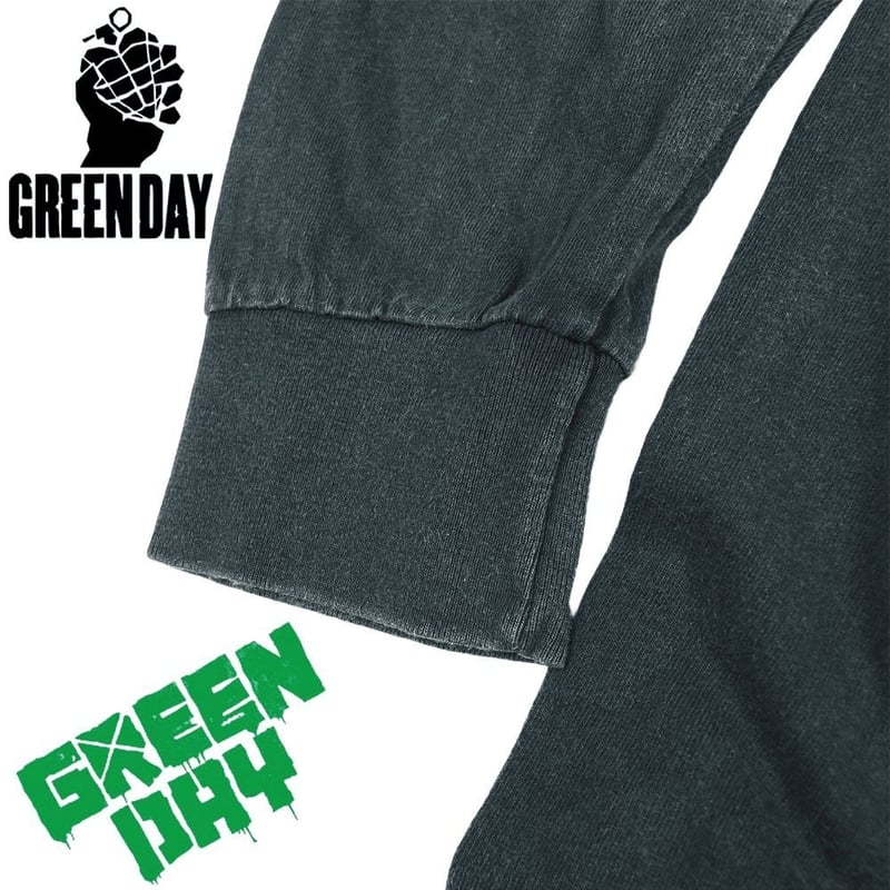 GREEN DAY グリーンデイ ロンT 長袖 Tシャツ ブラック Lサイズ ロックT