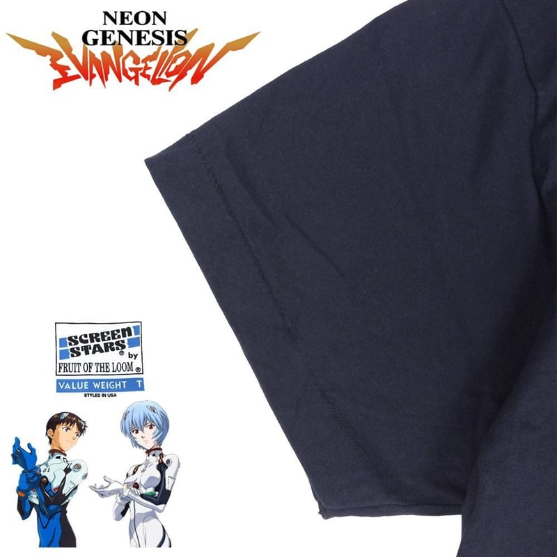 EVANGELION Tシャツ 新世紀 エヴァンゲリオン アニメ ブラック Lサイズ