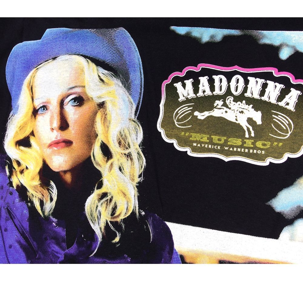 MADONNA マドンナ Tシャツ GILDAN製 ブラック Lサイズ バンドT MUSIC