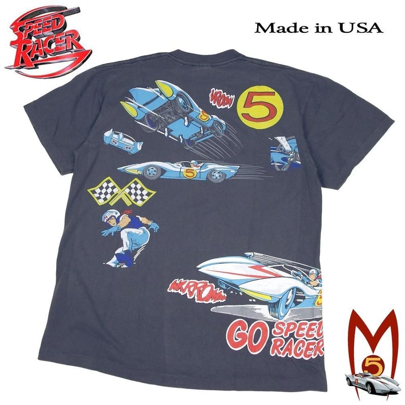 SPEED RACER スピードレーサー Tシャツ マッハGOGO 1967 チャコール Lサ