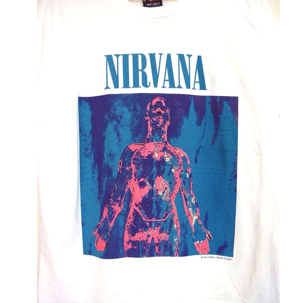 NIRVANA ニルヴァーナ Tシャツ SILVER アメリカ製 ホワイト Lサイズ
