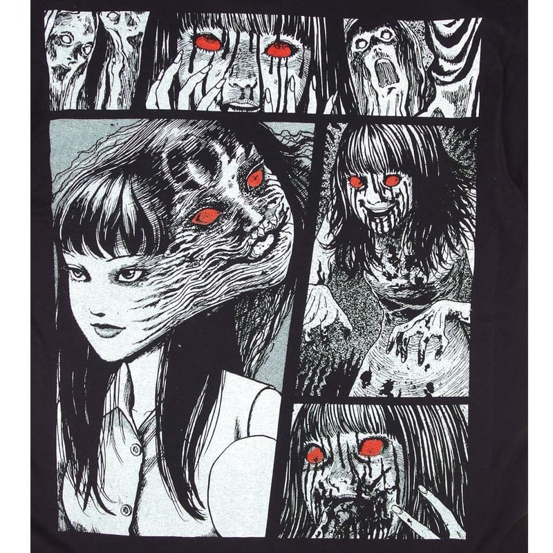 富江 伊藤潤二 コレクション Tシャツ 半袖 JUNJI ITO ブラック Lサイズ