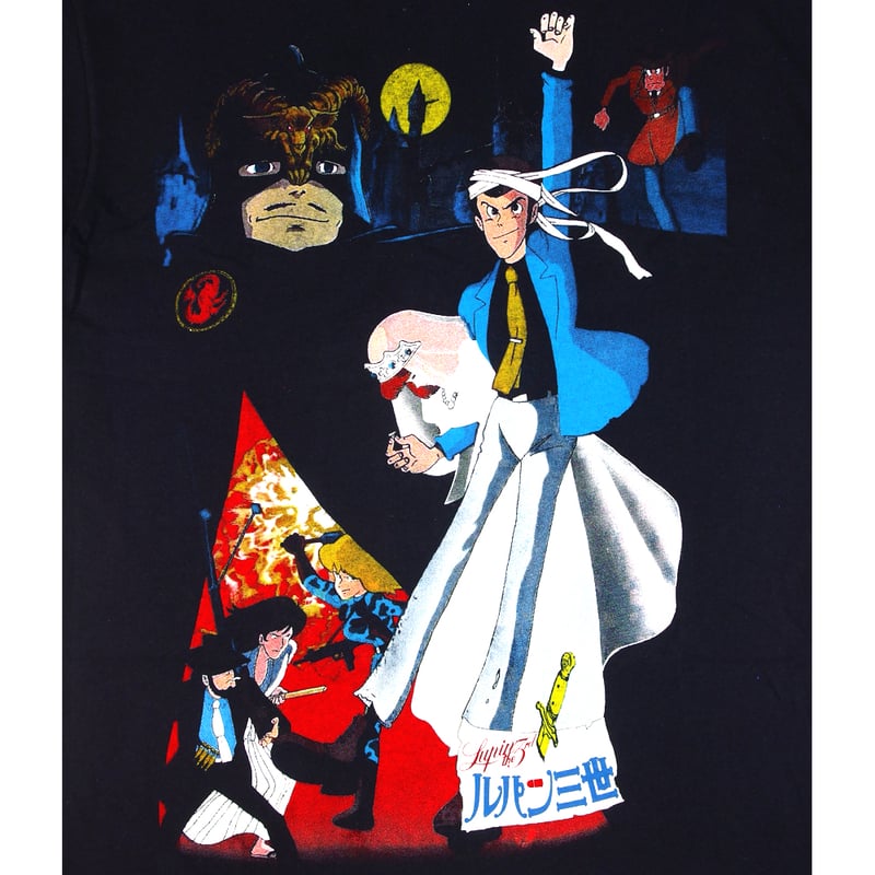 Lupin the 3rd ルパン三世 Tシャツ ブラック Lサイズ 半袖 アメコミ