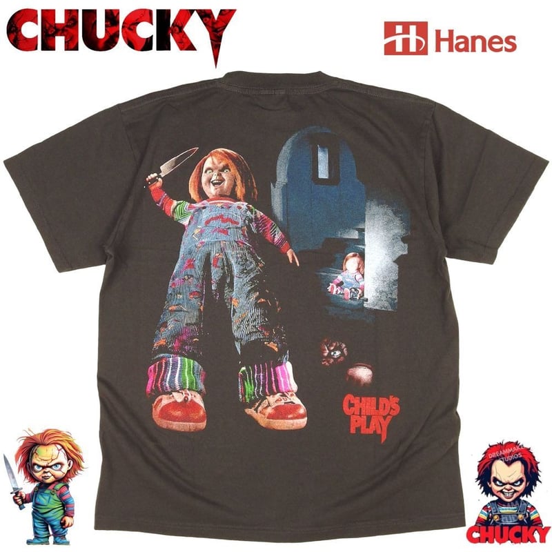 CHUCKY チャイルドプレイ チャッキー Tシャツ チャコール childplay